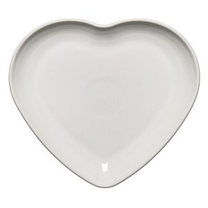 FIESTA WHITE HEART PLATE